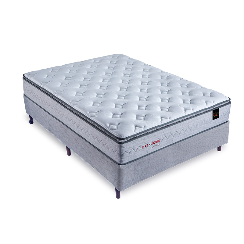 Colchão Orthocrin de Espuma Viscoelástica Serenity Pur Euro Pillow Pró Saúde Duplo Selo INMETRO e INER Altura 28CM