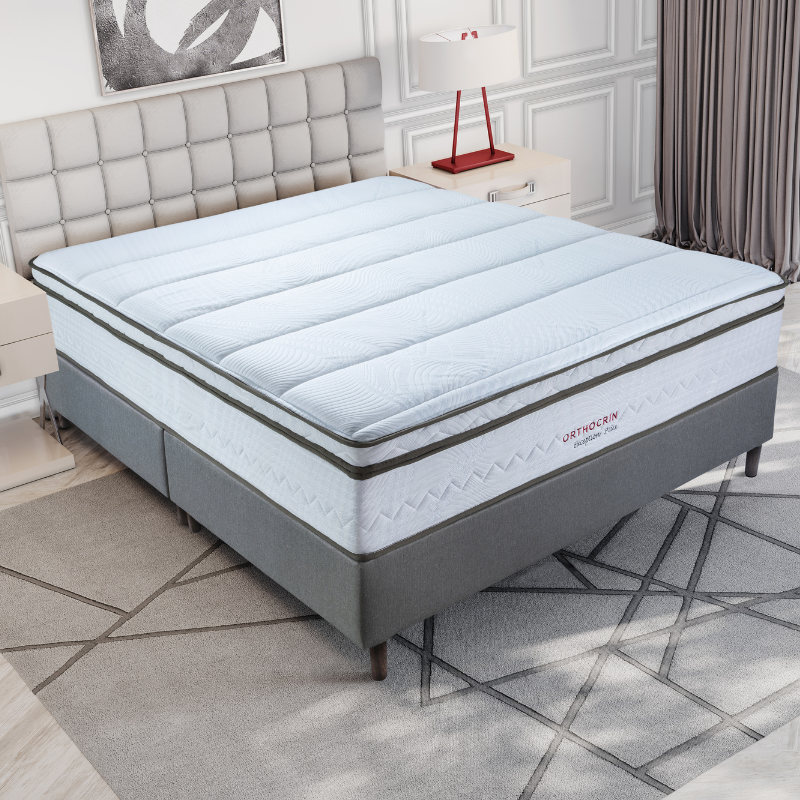 Colchão Orthocrin de Molas Pocket Exception Plus Euro Pillow Pró Saúde Selado INER Altura 34CM - Imagem 2