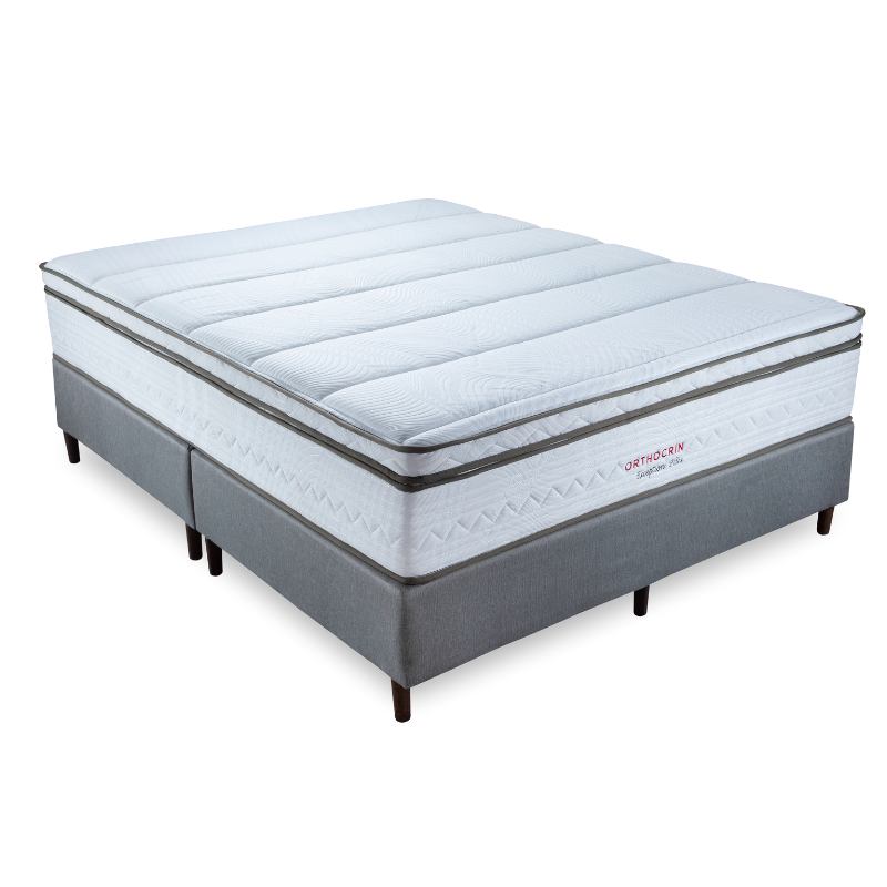 Colchão Orthocrin de Molas Pocket Exception Plus Euro Pillow Pró Saúde Selado INER Altura 34CM
